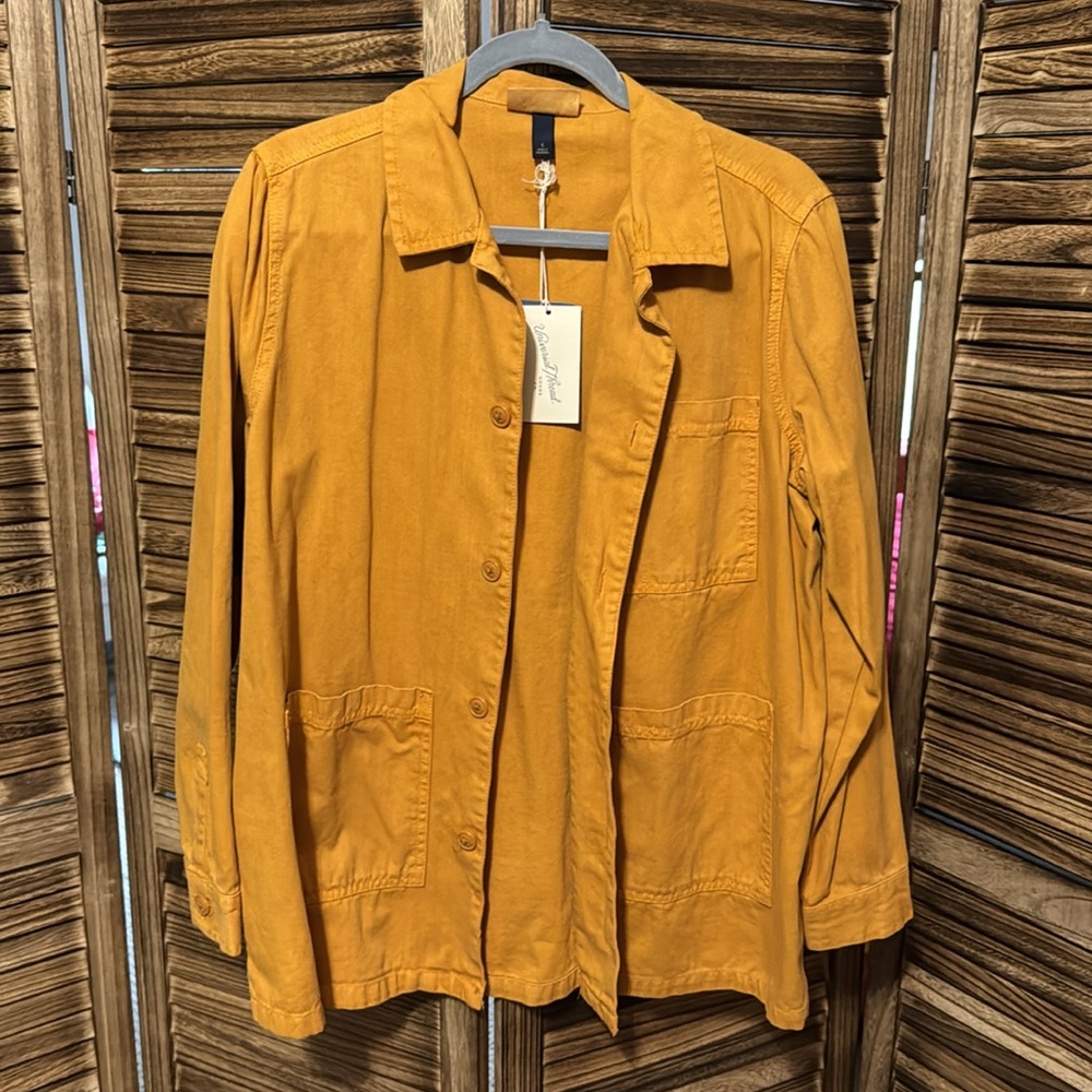 NWT Universal Thread Co. mustard denim jacket